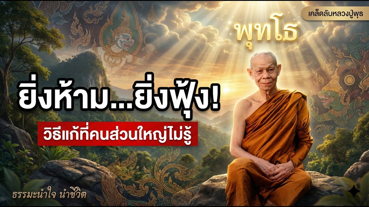ยิ่งห้ามยิ่งฟุ้งซ่าน? วิธีหยุดความคิดมาก ให้ใจนิ่งสงบ (ฉบับหลวงปู่พุธ)** | ธรรมะนําใจ นําชีวิต