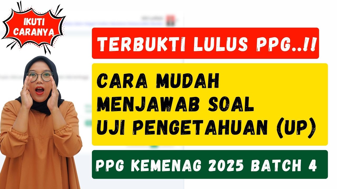 Cara Mudah Menjawab SOAL UP Dengan Cepat Dan Akurat, 100% LULUS