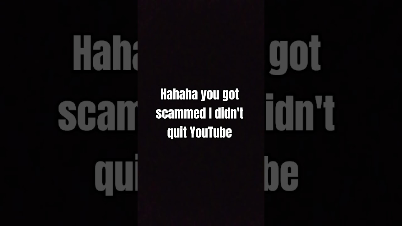Just kidding 