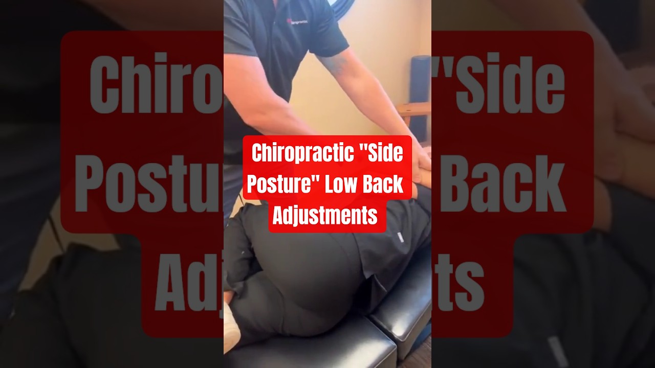 Chiropractic Side Posture Back Adjustment #chiroadjustment #chiropractor #chiropractic