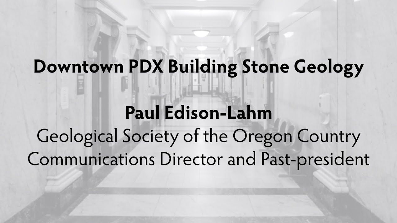 Building Stone Geology lecture, Paul Edison-Lahm