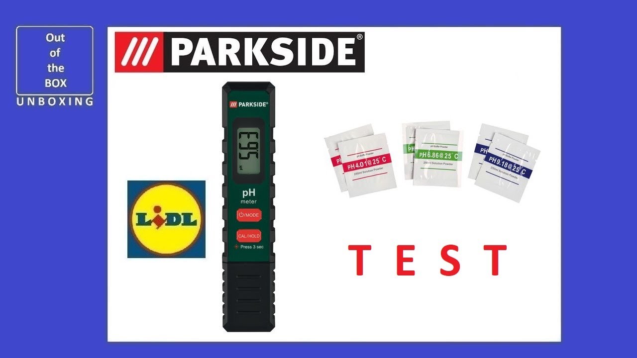 Parkside Digital pH Meter PPHM 14 A1 REVIEW TEST (Lidl 0-14pH 0-80C LCD)