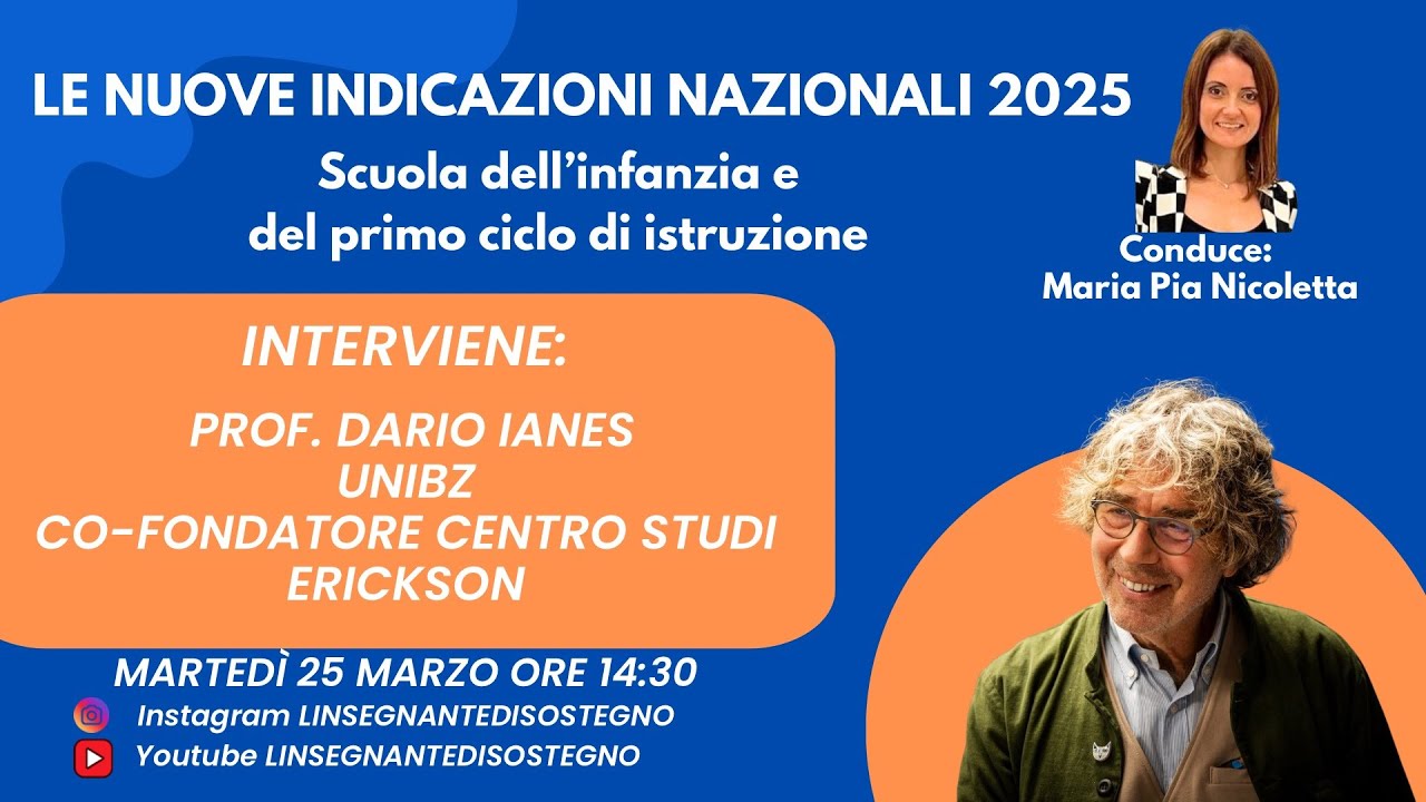 LE NUOVE INDICAZIONI NAZIONALI 2025