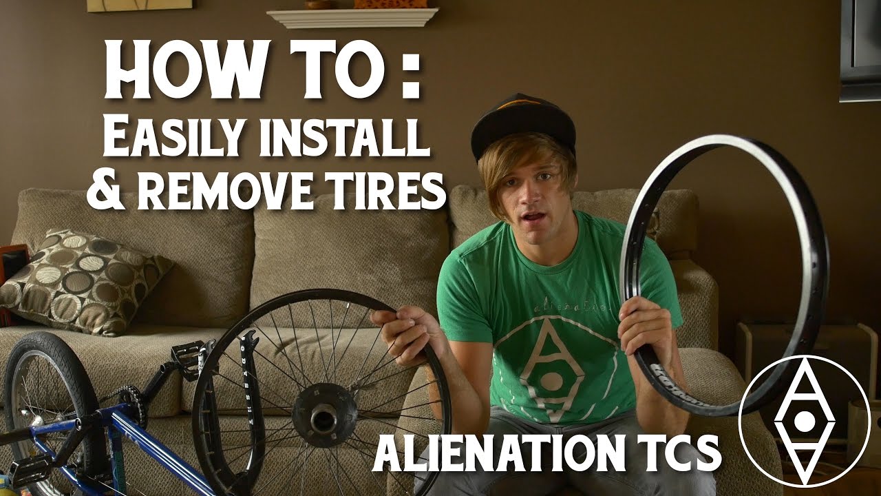 How To Put On/Take Off BMX Tires With NO TOOLS