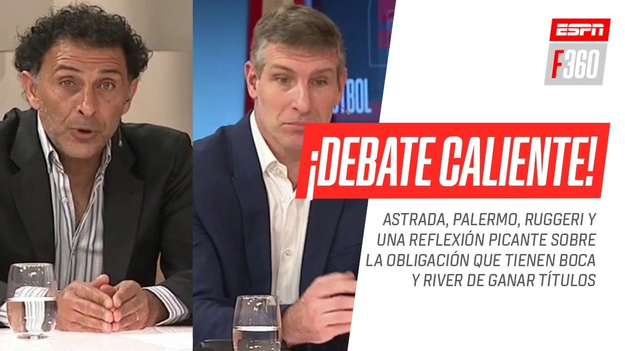 ¡Se calentó el debate entre #Palermo, #Astrada y #Ruggeri sobre #Boca, #River y sus obligaciones!