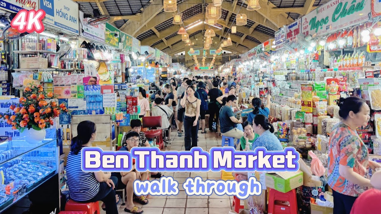 Walk Through the Most Famous Market in Vietnam - Ben Thanh Market 🇻🇳 Ho Chi Minh City