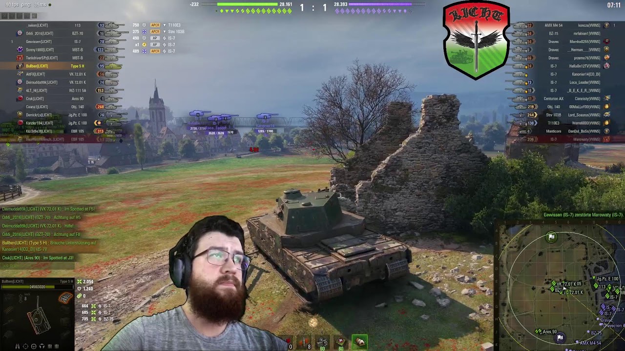 WoT Live mit LICHT - Clanspiele, Vorstöße und Festungen