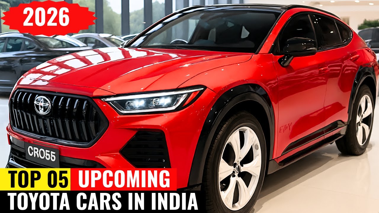 🤑🇮🇳 TOP 5 UPCOMING TOYOTA CARS IN INDIA - 2026 | PRICE, LAUNCH, SPECIFICATION
