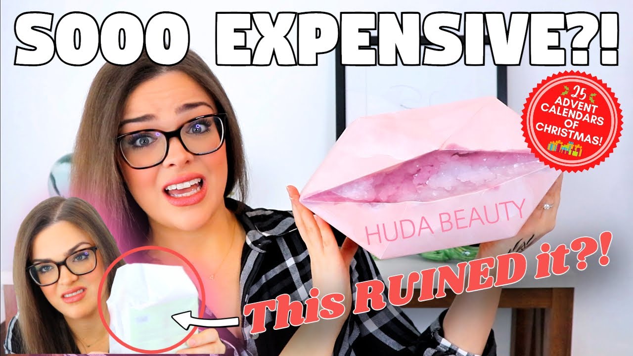 A $175 DISAPPOINTMENT?! Huda Beauty Advent Unboxing (25 Calendars of Christmas #7)