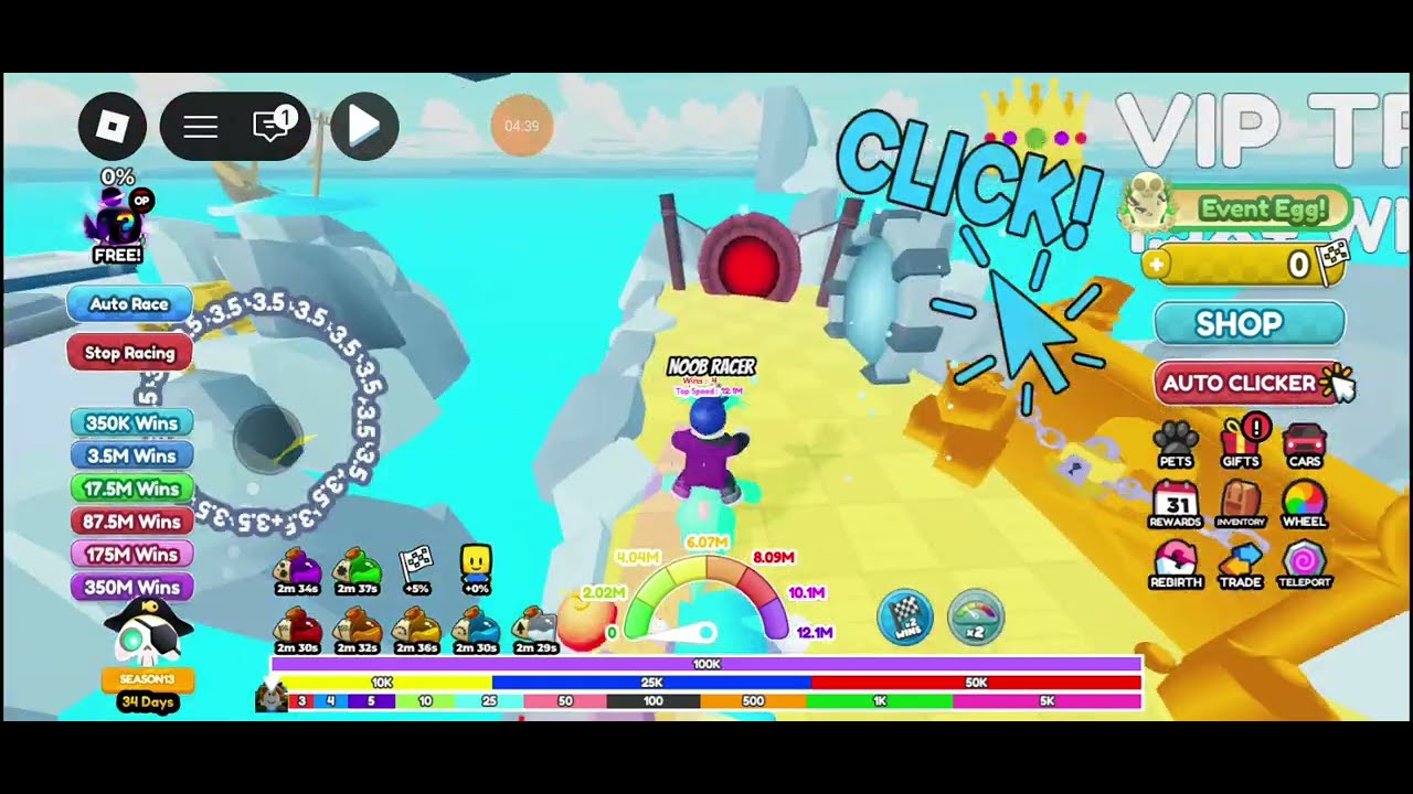 Jogando race click