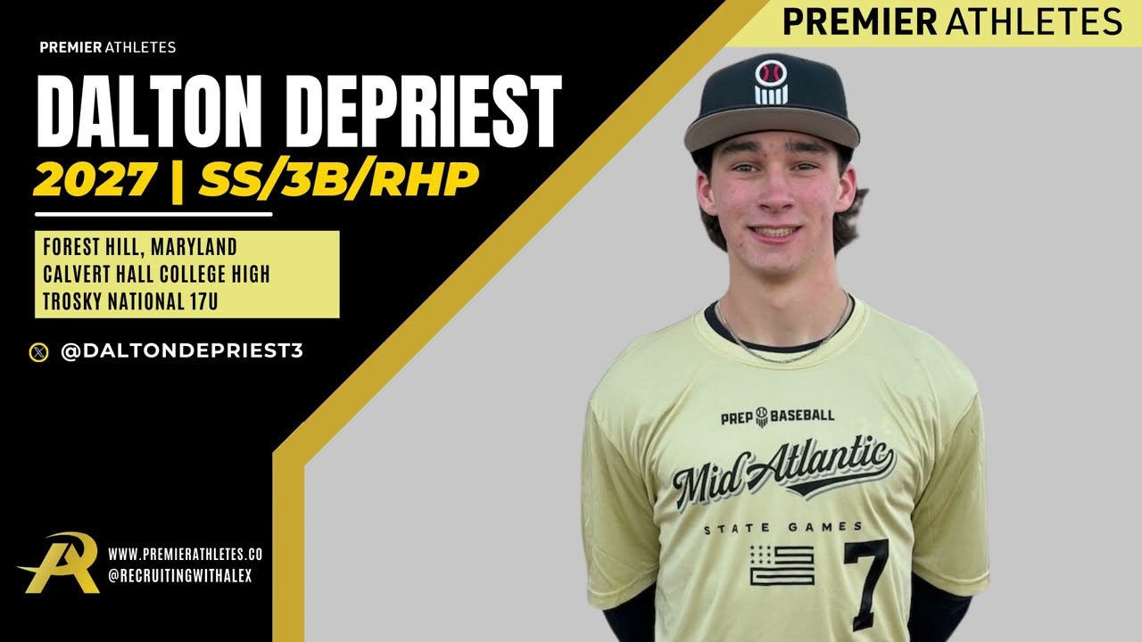 Dalton DePriest 2027 | 97 EV | 89 mph arm | 3.95 GPA NHS