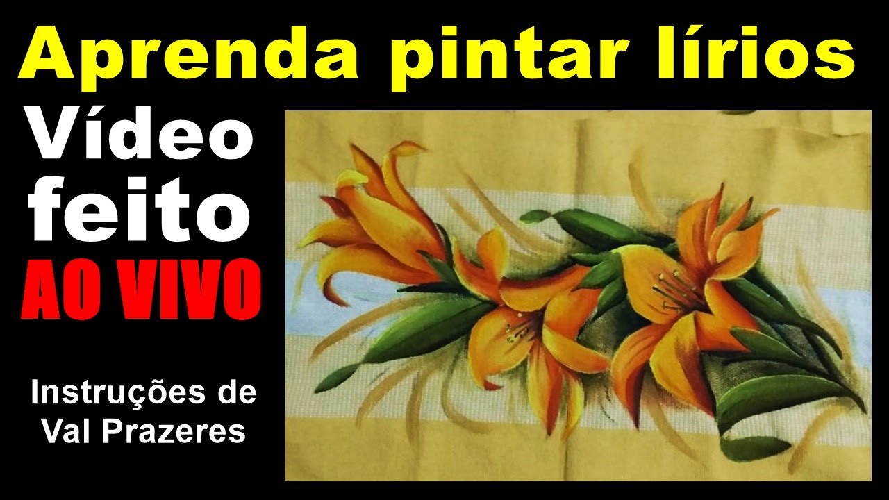 Como pintar lírios