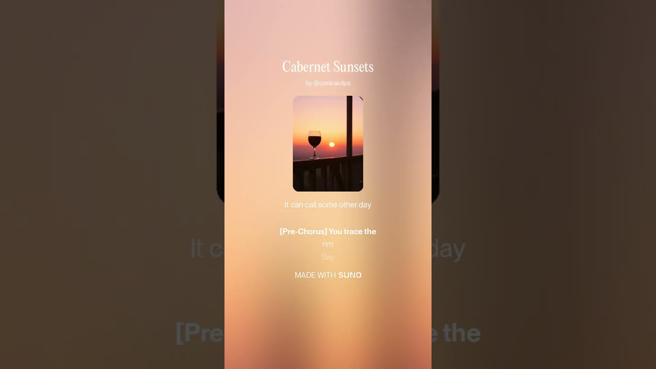 Cabernet Sunsets — Sounds, Songs & Frequencies | Official Audio / Suno Exclusive #music