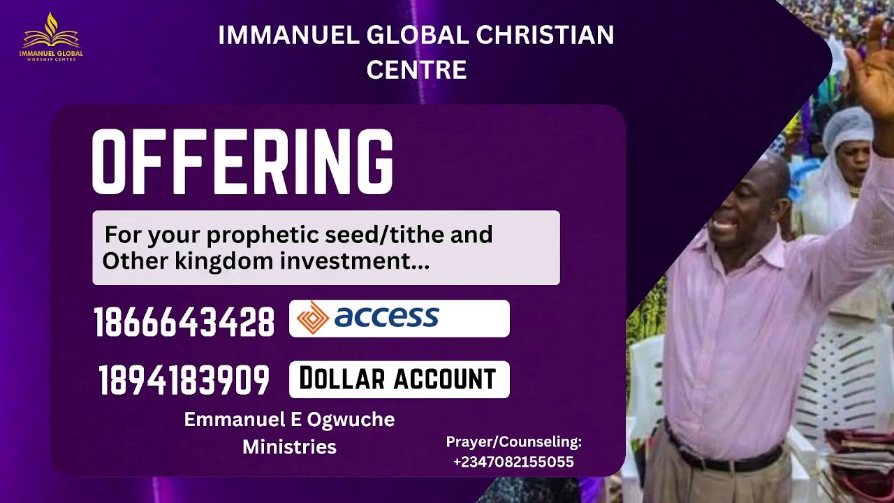 3RD SUNDAY EXPERIENCE @IMMANUEL GLOBAL CHRISTIAN CENTRE