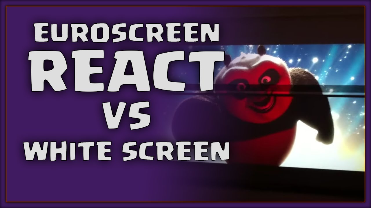 Epson EH-TW5900 on Euroscreen React versus white screen