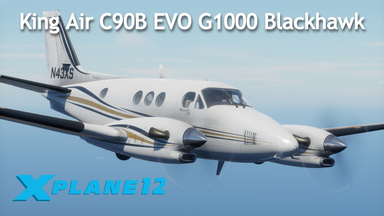 [X-Plane 12] King Air C90B EVO G1000 Blackhawk | Meta Quest 3 RTX 4080S | XP12.1.2 Autoortho