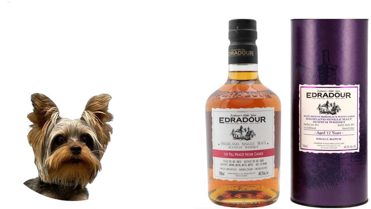 Edradour 12 Bordeaux Cask Finish VS Edradour 12 Pinot Noir