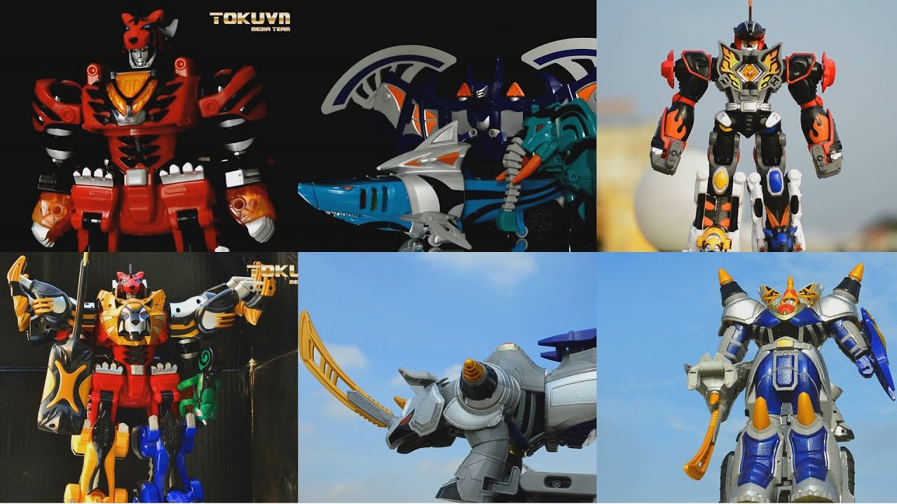 All DX Gattai Jyuken Sentai Gekiranger 2007! DX 獣拳戦隊ゲキレンジャー! Power Rangers Jungle Fury Megazord!