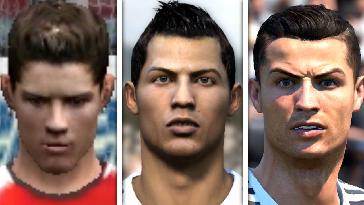 Cristiano Ronaldo evolution: FIFA 04 - FIFA 19