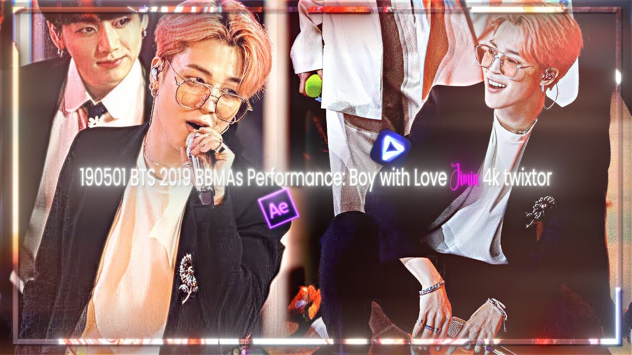 190501 BTS 2019 BBMAs Performance: Boy with Love Jimin 4k twixtor clips 