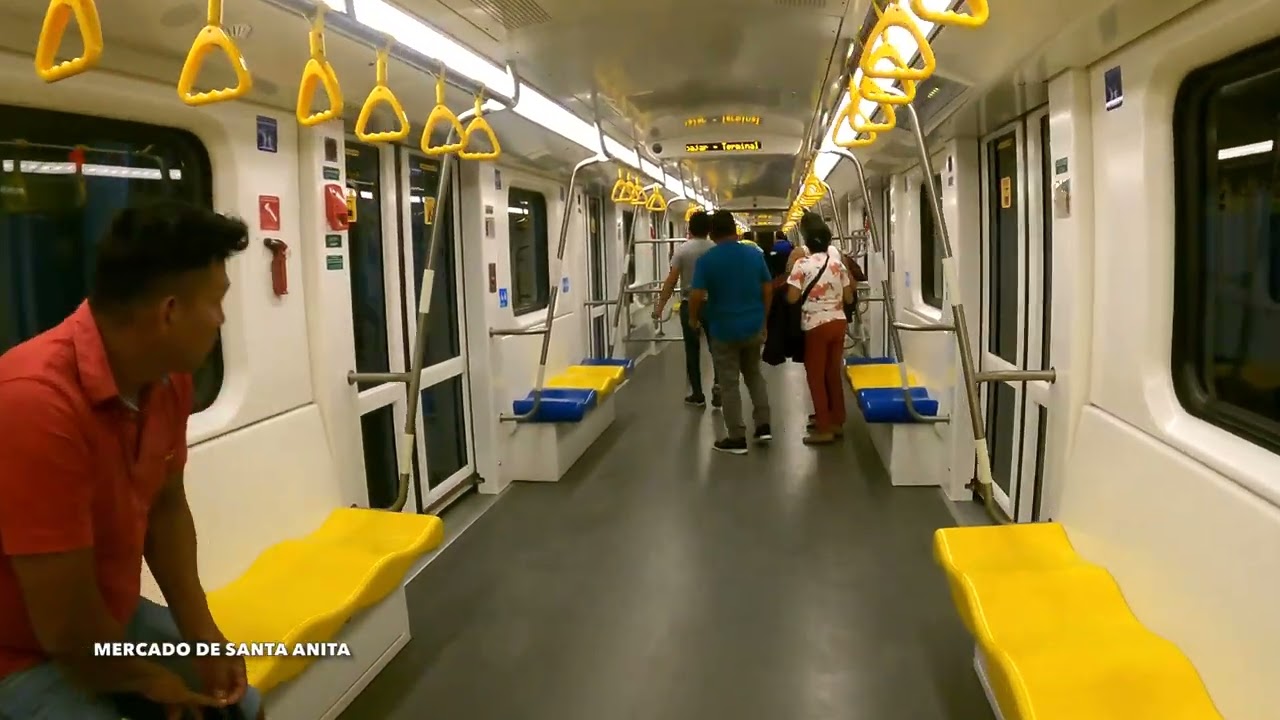 LÍNEA 2 DEL METRO DE LIMA:ASÍ SE VE EL PRIMER METRO SUBTERRÁNEO DEL PERÚ | 4K | DÍA 24/12/2023