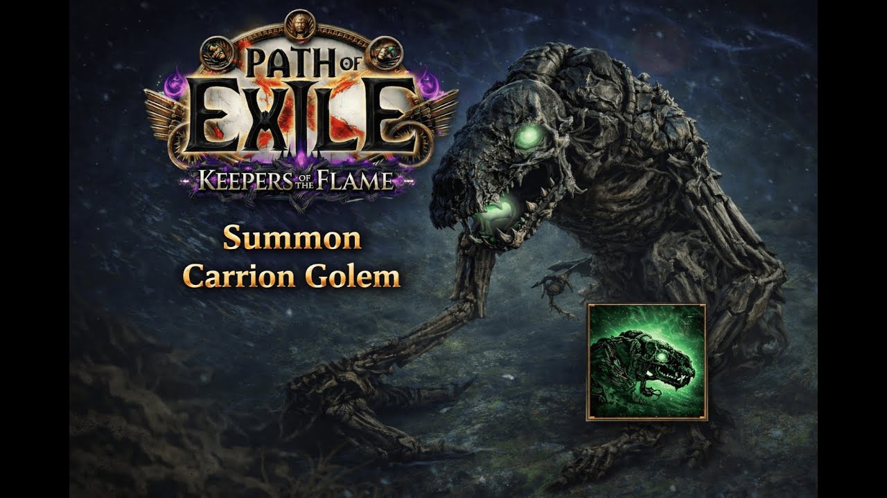 Poe 3.27 - Multi Mirror 12L 200M DPS Pure Summon Carrion Golem Showcase Scarab Farm T17