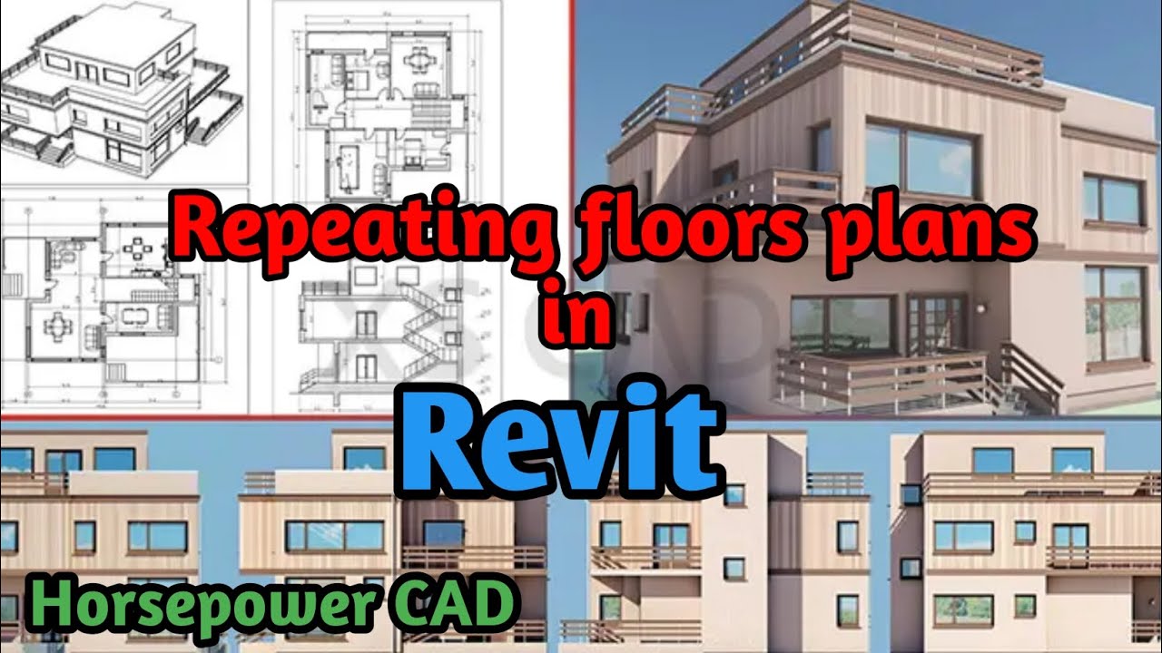 How to create Repeating floors plan in | #revit @horsepowercad