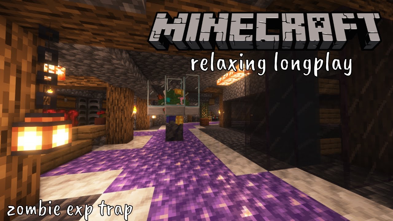 Minecraft Relaxing Longplay - Building a Zombie XP Trap - 1.19 (No Commentary) #4