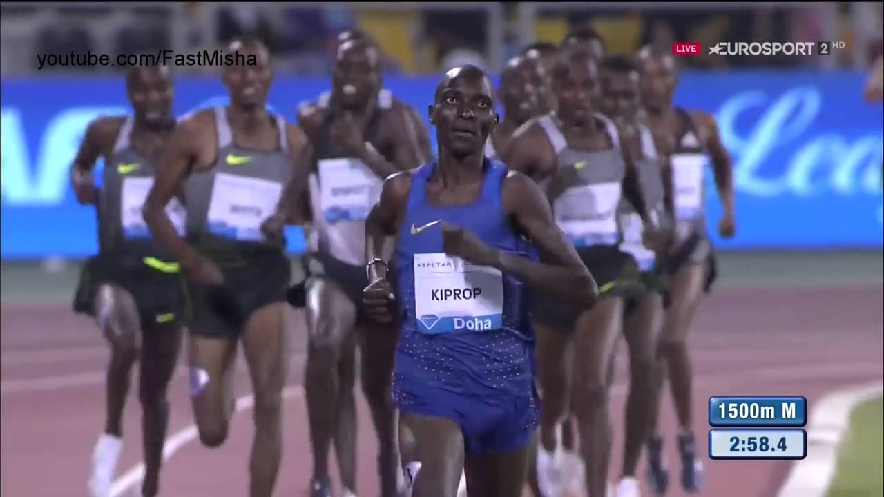 110 Asbel Kiprop wins Men's 1500m   Doha DL 2016 HD