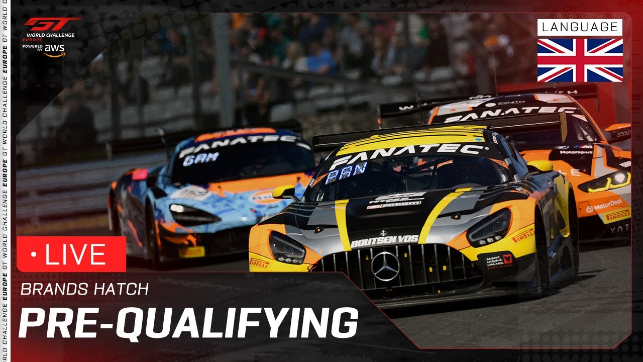 LIVE | Pre-Qualifying | Brands Hatch | GT World Challenge Europe powered by AWS 2025