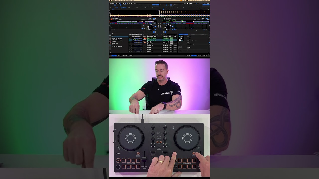 Conhe&ccedil;a a DDJ-FLX2 @AlphaThetaBrasil #dj #pioneerdj #alphatheta #rekordbox #leocasagrande #ddjflx2