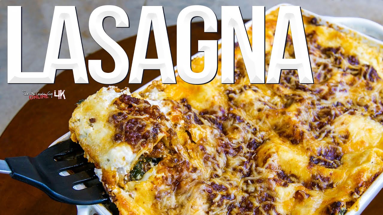 Lasagna Recipe (and the Best Bolognese Sauce) | SAM THE COOKING GUY 4K