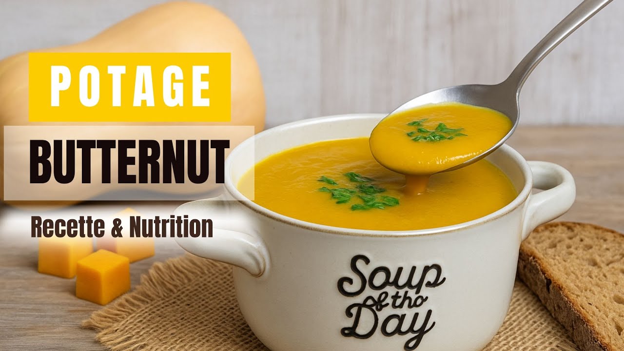 Recette Velouté de Butternut 🌟 Potage Maison Sain et Gourmand