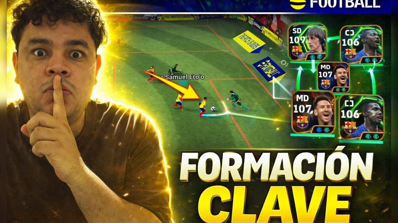 🧠Esta formación activa EL FALSO 9 en eFootball😱(funciona de verdad)🤫