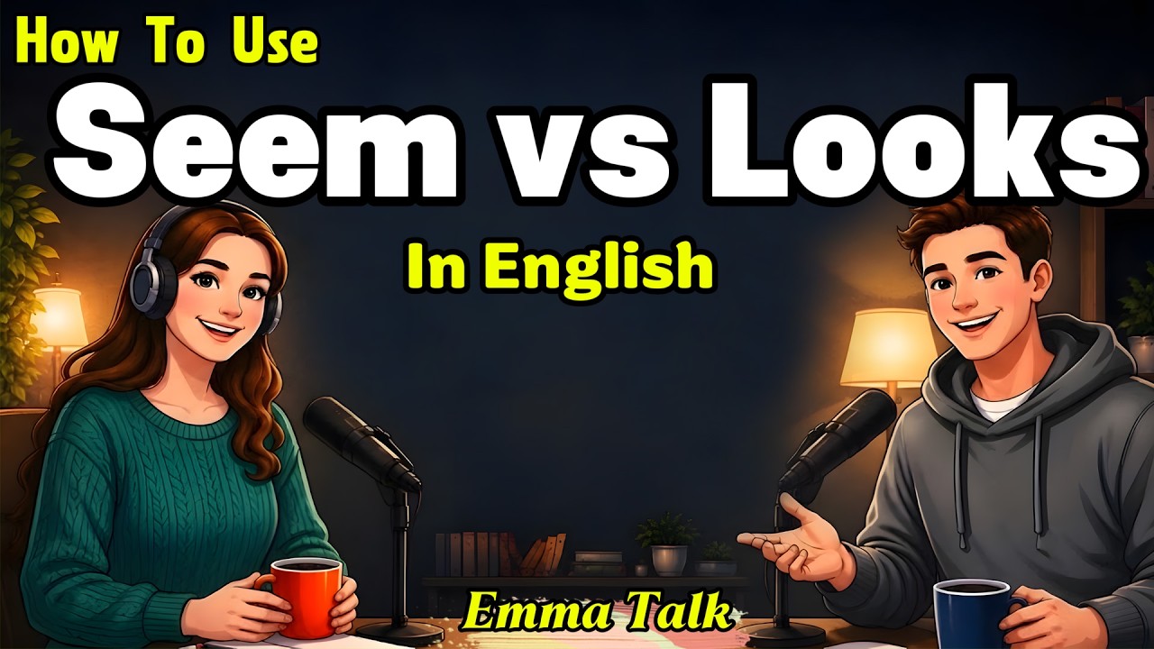 How to Use &ldquo;Seems&rdquo; vs &ldquo;Looks&rdquo; in English | Beginner to Intermediate Guide | Talk Emma