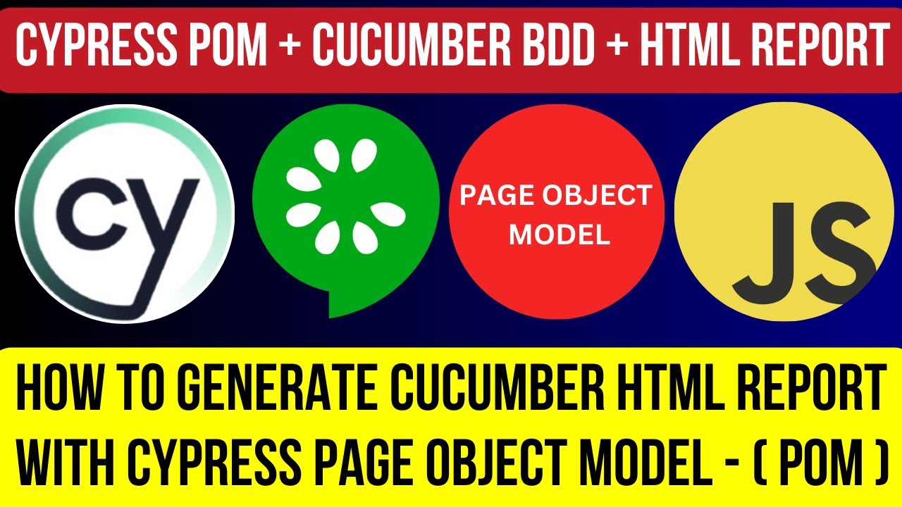 Cypress tutorial #38 | Generating Cypress POM Cucumber HTML Report