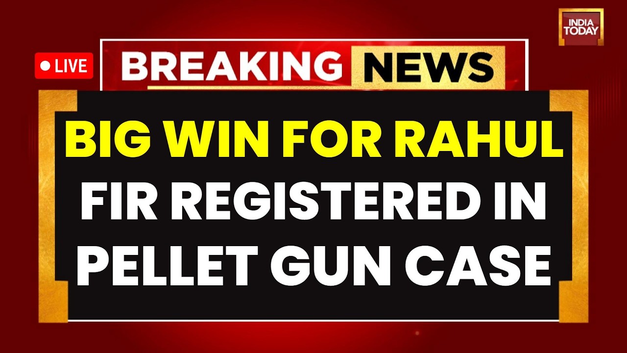 LIVE: BIG WIN For Rahul Gandhi | FIR Registered In Pellet Gun Firing Case |Sansad Chalo |CJP Protest