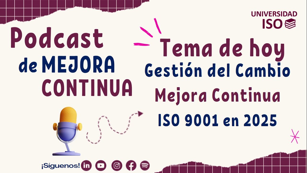 PODCAST Pasos para la Gestión del Cambio en las organizaciones con ISO 9001 en 2025
