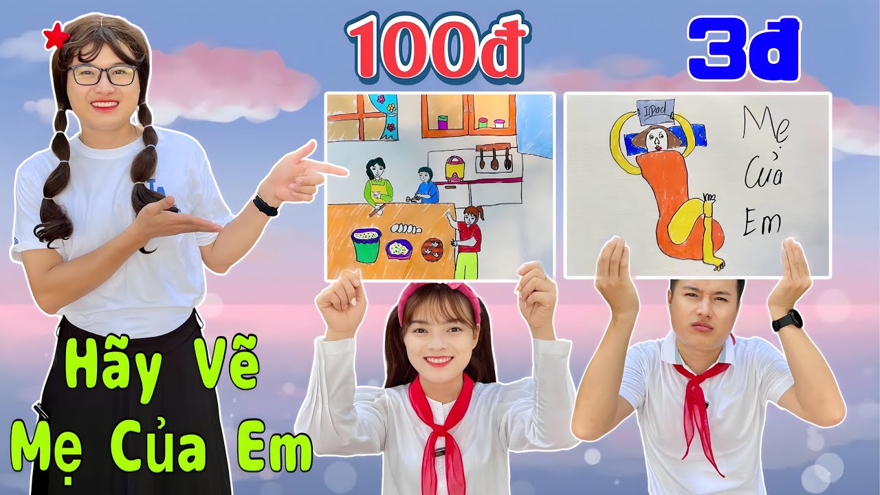 Vẽ Tranh Về Đề Tài Mẹ Của Em Và Cái Kết | Hằng Nheo Official