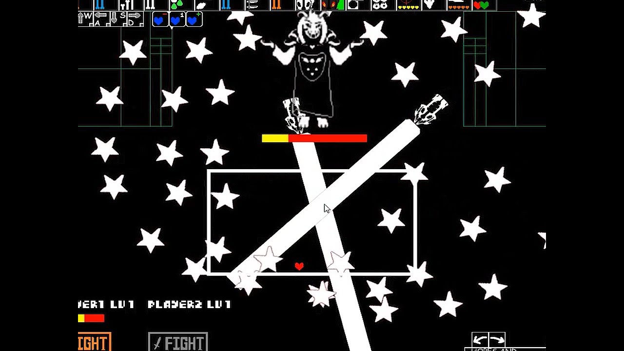 Undertale Simulator Free Download | Flowey and Asriel Battle - 2 vs 1 | Sans Battle - 2 vs 1