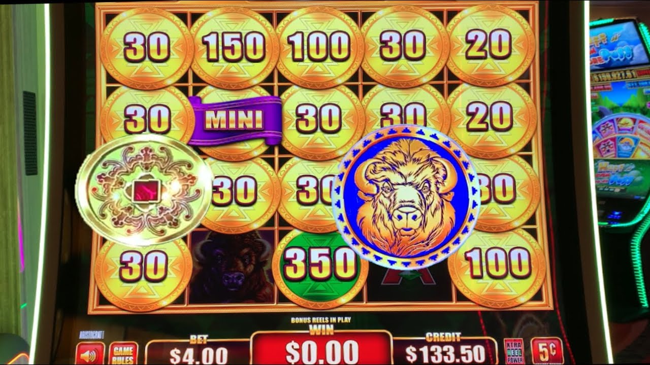NEW! Buffalo Coin Trio slots! Dancing drums Prosperity slot play! Bonuses!