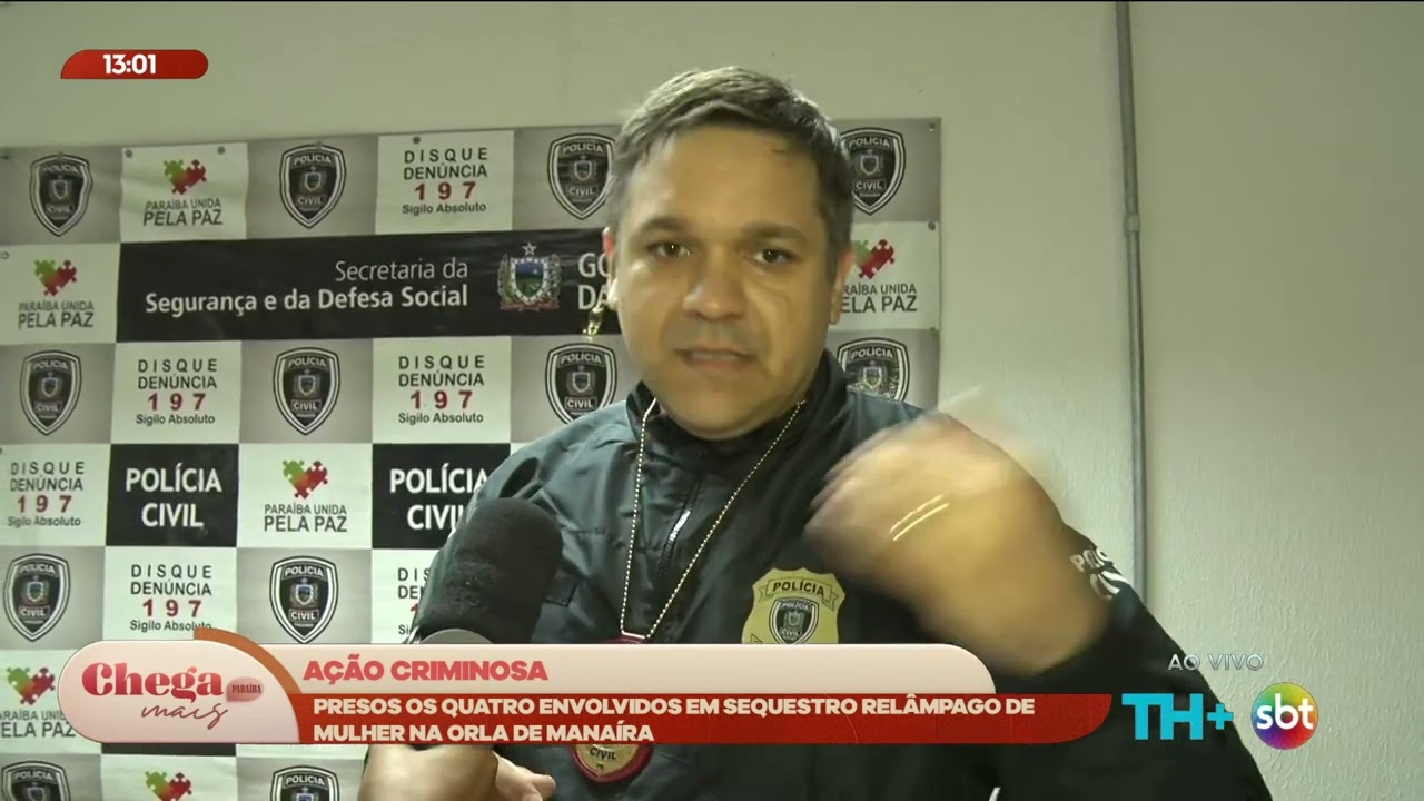 Presos os envolvidos em sequestro relâmpago de mulher na orla - Chega Mais PB - 16 03 26