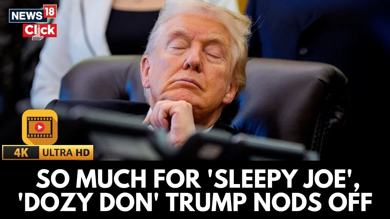 &laquo;Сонный Дон&raquo;? Вирусное видео: Трамп с закрытыми глазами во время мероприятия в Овальном кабинете ...