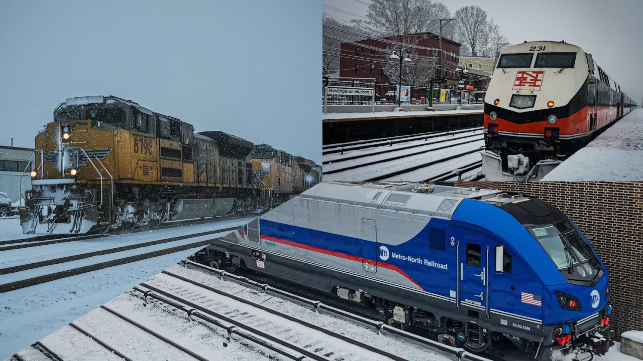 Winter Railfanning in the Tri-State Suburbs of the Hudson Valley!