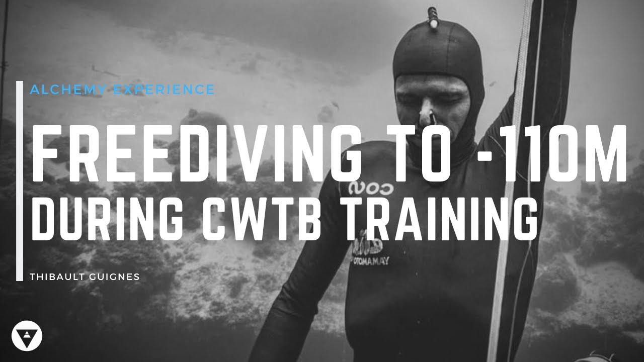 Thibault Guignes Freediving To -110m During Training In Kalamata (CWTB) | With Commentary