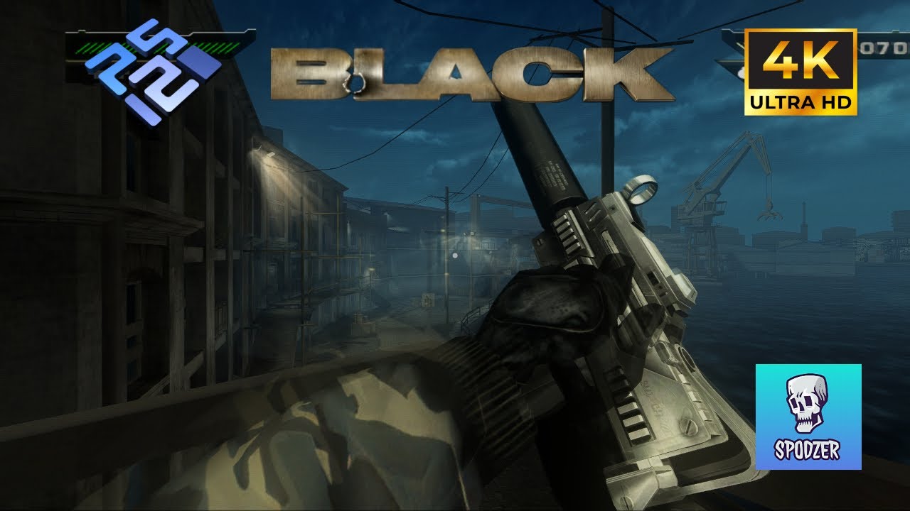 Black [PCSX2] 4K 60FPS HD Textures + Reshade | Mission 6: Vratska Dockyard | Silver Weapons