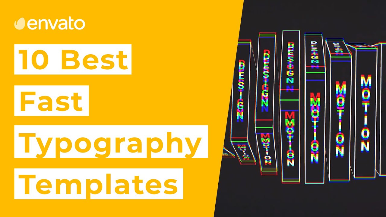 10 Best Fast Typography Templates [2021]