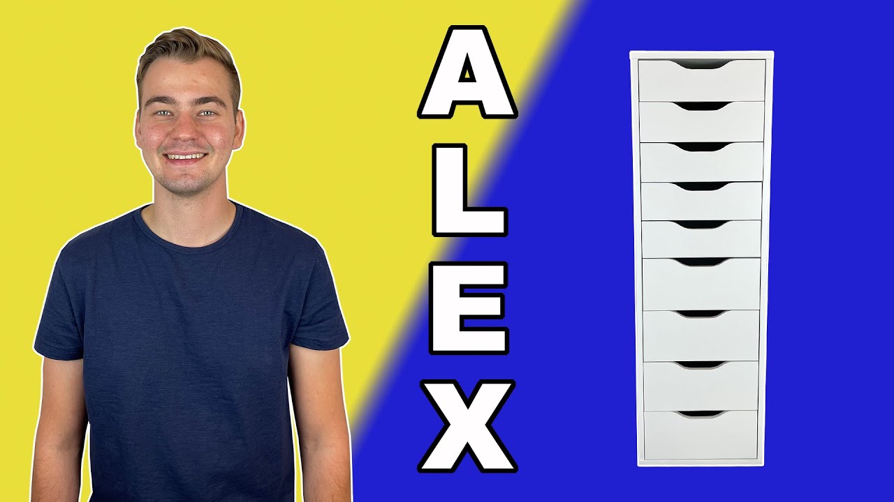 Шаг за шагом | Учебное пособие по сборке тумбы ALEX с 9 ящиками от IKEA