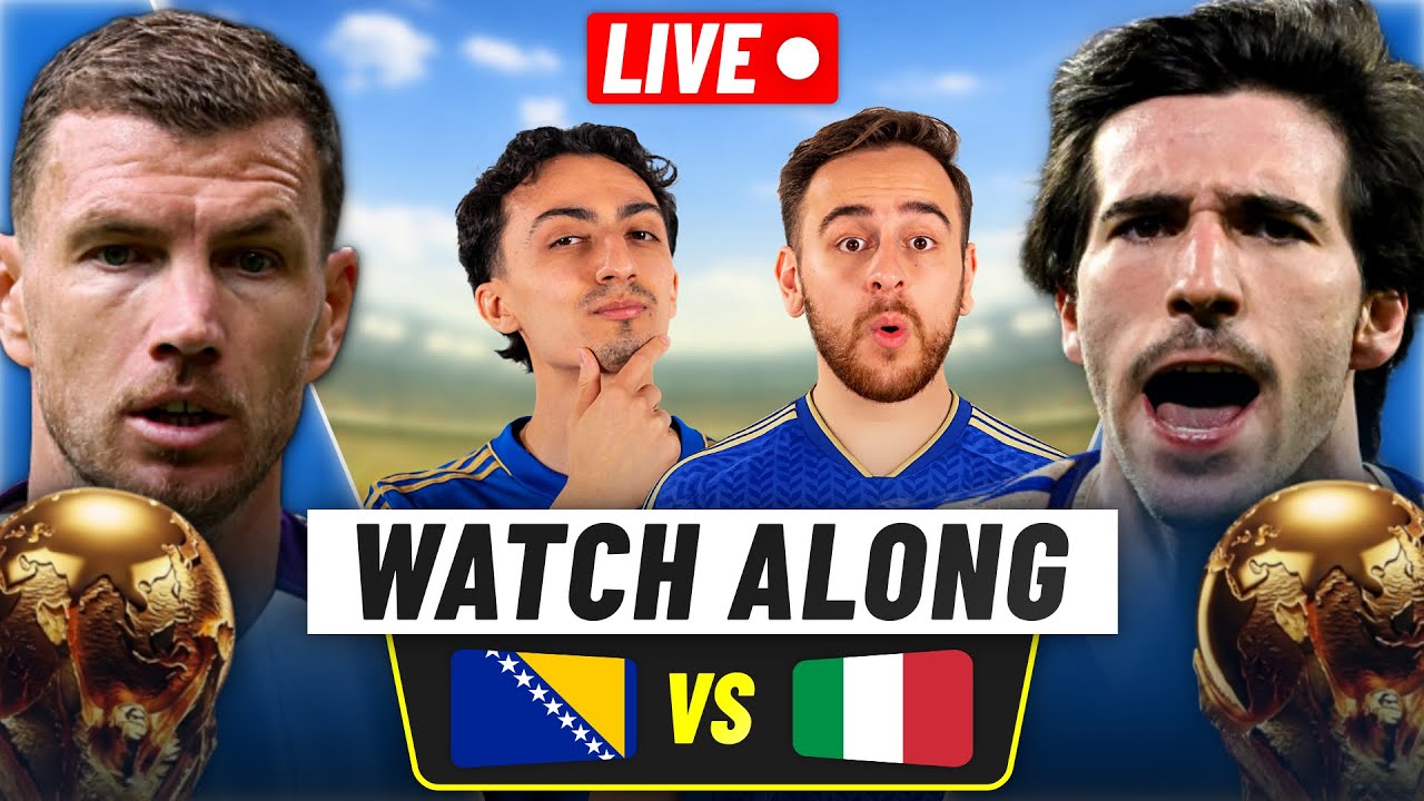ITALY VS BOSNIA WORLD CUP QUALIFIER WATCHALONG!