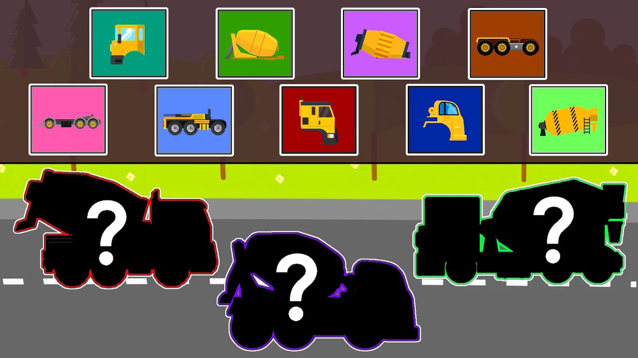 The Mixer Trucks Are In Pieces! Find the Right Parts and Assemble Them Perfectly | Funny Challenge